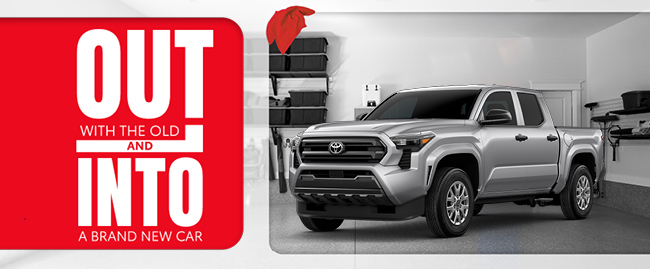 out with the old and into a brand new car