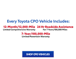 Toyota CPO offers