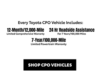 Toyota CPO Vehicle offer and what it includes