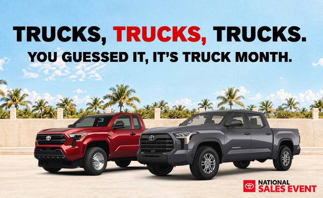 You guessed it, it's truck month.