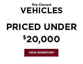 pre-owned vehicles under 20,000 USD