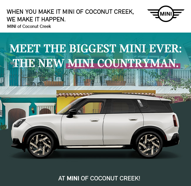 Love at first price. At MINI of Coconut Creek.