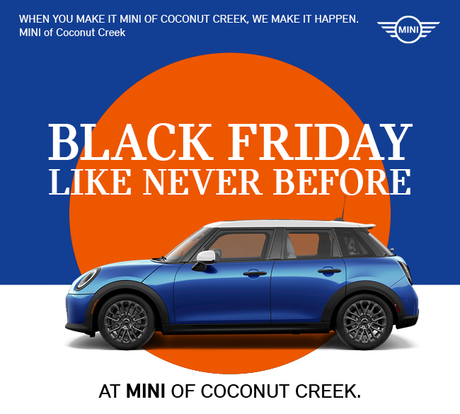 Black Friday like never before at MINI of Coconut Creek