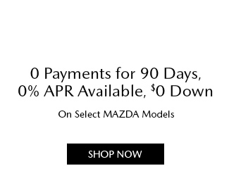 special offer on select New Mazda models