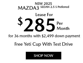 MAZDA3 lease offer