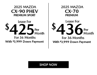 2025 Mazda CX-90 PHEV and CX-70 offer