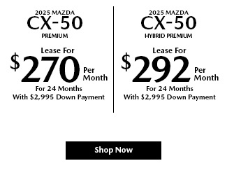 2025 Mazda3 CX-50 offer