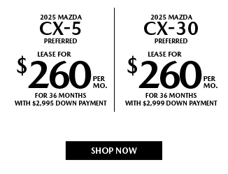 Lease offers on select models