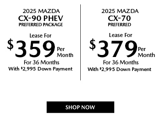 2025 Mazda CX-90 PHEV and CX-70 offer