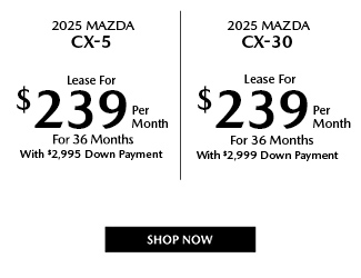 2025 Mazda CX-5 and CX-30 offer