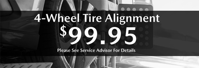 Tire alignment special at Mazda of Fort Myers