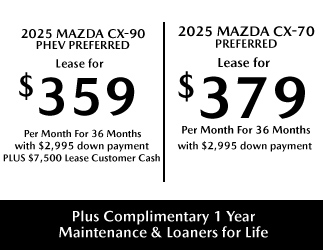 2025 Mazda3 CX-50 offer