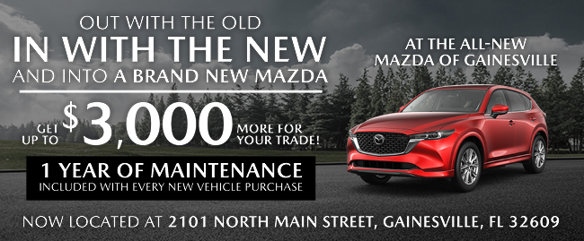 Trade in trade up at Mazda of Gainesville