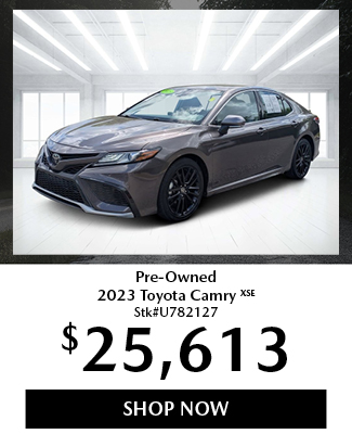 preowned Toyota Camry offer