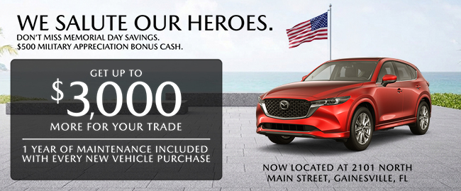 Ride, relax, repeat behind the wheel at Mazda of Gainesville