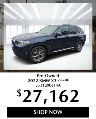 Pre-Owned 2022 BMW X3 sDrive30i offer