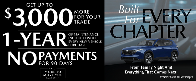 Built for for every Chapter - From Family Night and everything that comes next - Mazda of Gainesville
