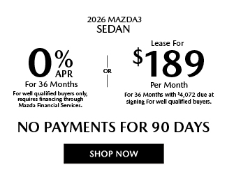 2026 Mazda3 Sedan offer