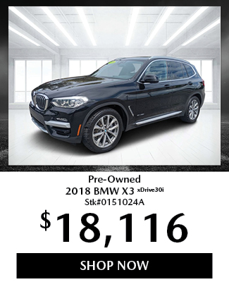 Pre-Owned BMW X3 offer