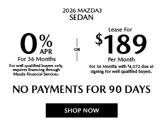 2026 Mazda3 Sedan offer