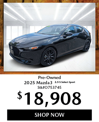 Pre-Owned 2025 Mazda3 2.5 S Select Sport offer