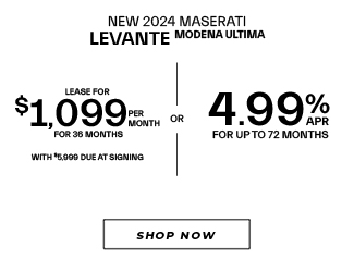 New 2024 Maserati Levante Modena Ultima offer