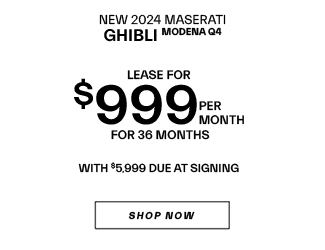 Maserati Ghibli special offer