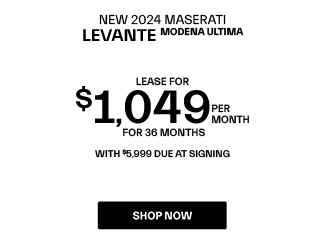 New 2024 Maserati Levante Modena Ultima offer