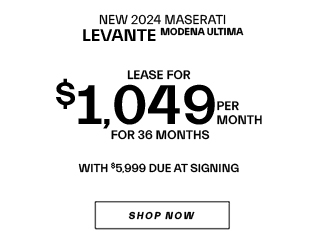 Maserati Levante offer