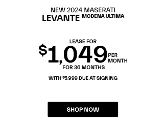 New 2024 Maserati Levante Modena Ultima offer