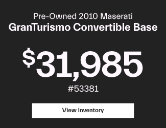 preowned Maserati GranTurismo