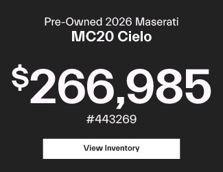 New 2025 Maserati MC20 Cielo offer