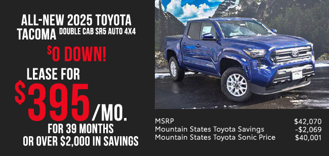 all new 2024 Toyota Tacoma Double Cab SR5 Auto 4X4 offer