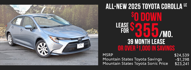 All-New 2024 Toyota Corolla offer