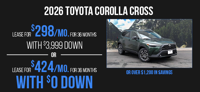 2026 Toyota Corolla Cross Offer