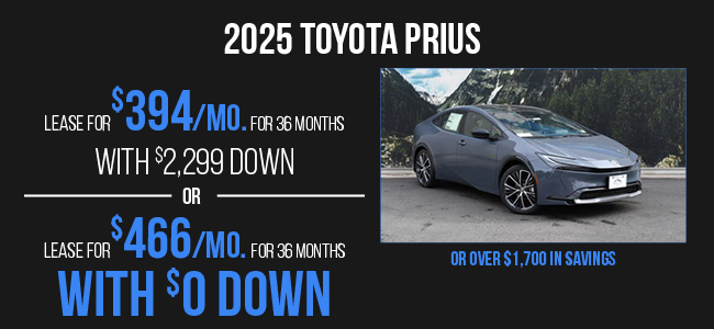 2025 Toyota Prius offer