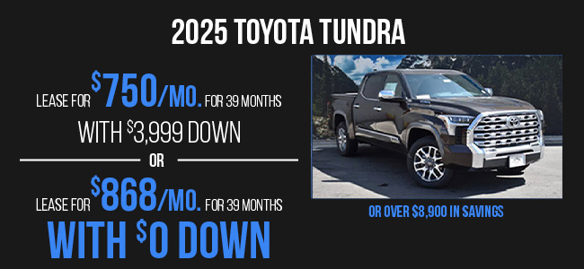 2025 Toyota Tundra offer