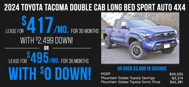 All-New 2024 Toyota Tacoma offer