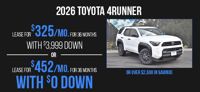 2026 Toyota 4RUNNER offer
