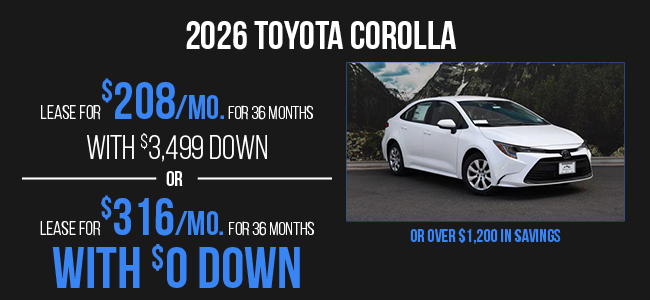 2026 Toyota Corolla Offer