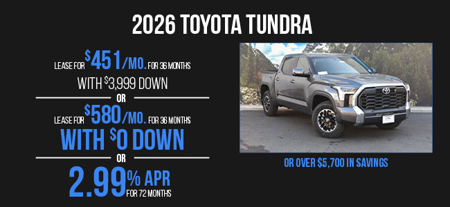 2026 Toyota Tundra  Offer