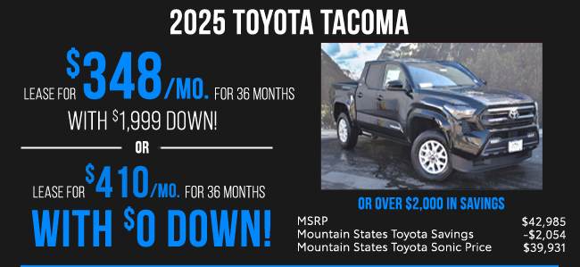 all new 2025 Toyota Tacoma