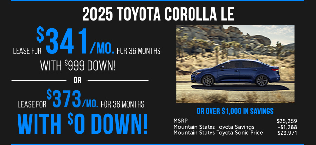 All-New 2025 Toyota Corolla