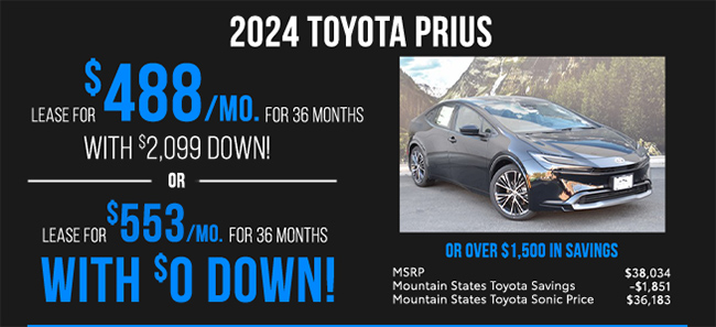 offer on Prius