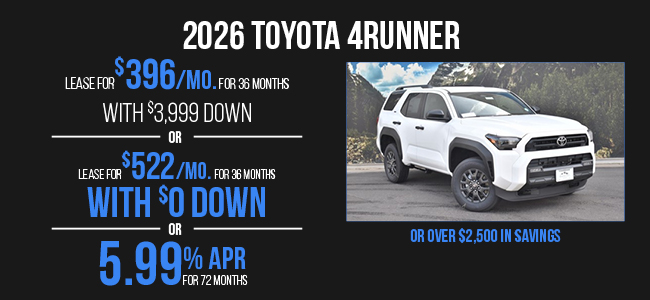 2026 Toyota 4RUNNER offer