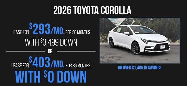 2026 Toyota Corolla Offer