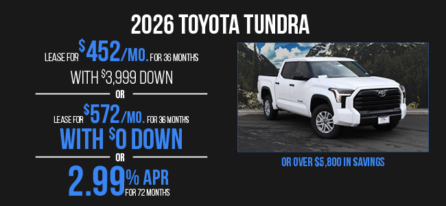 2026 Toyota Tundra offer