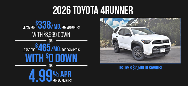 2026 Toyota 4RUNNER offer