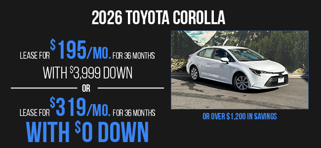 2026 Toyota Corolla Offer