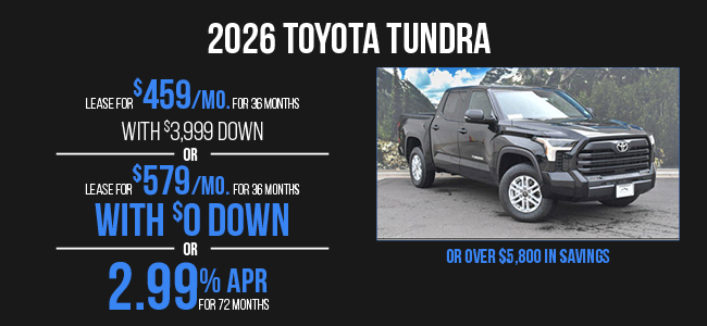 2026 Toyota Tundra offer